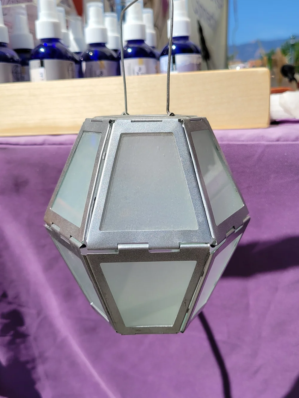 Metal Geometric Hanging Lantern